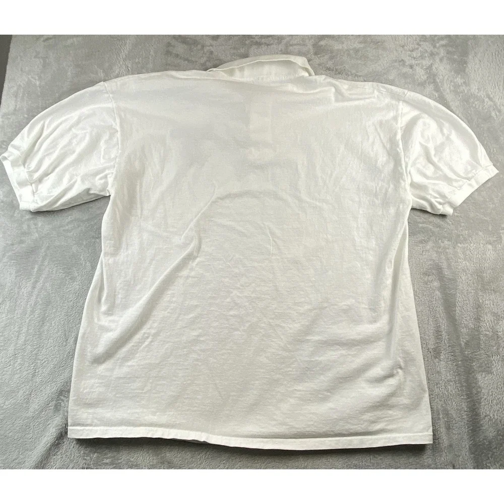 Vtg Dallas Mavericks Polo Shirt Mens‎ 2XL White Embroidered Logo NBA Y2K Sports